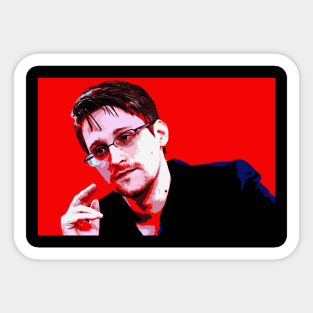 edward snowden Sticker